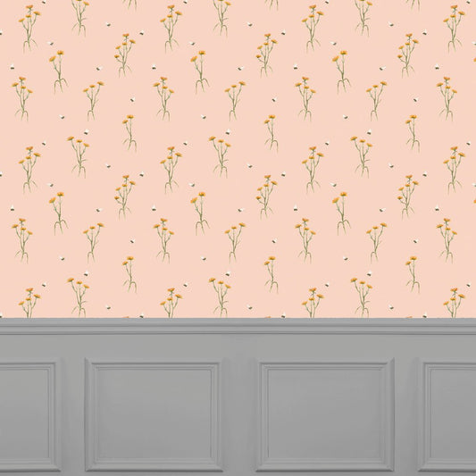 Allimore Wallpaper - Apricot - Voyage Maison - ALLIMOR/WPO/APRWallpaper199