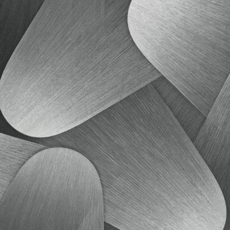 Allure Retro Geometric Metallic Wallpaper - Grey - Erismann - 10423 - 29Wallpaper199