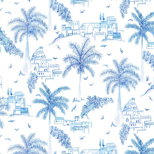 Altea Wallpaper - Cobalt - Voyage Maison - ALTEA/WPO/COBWallpaper199