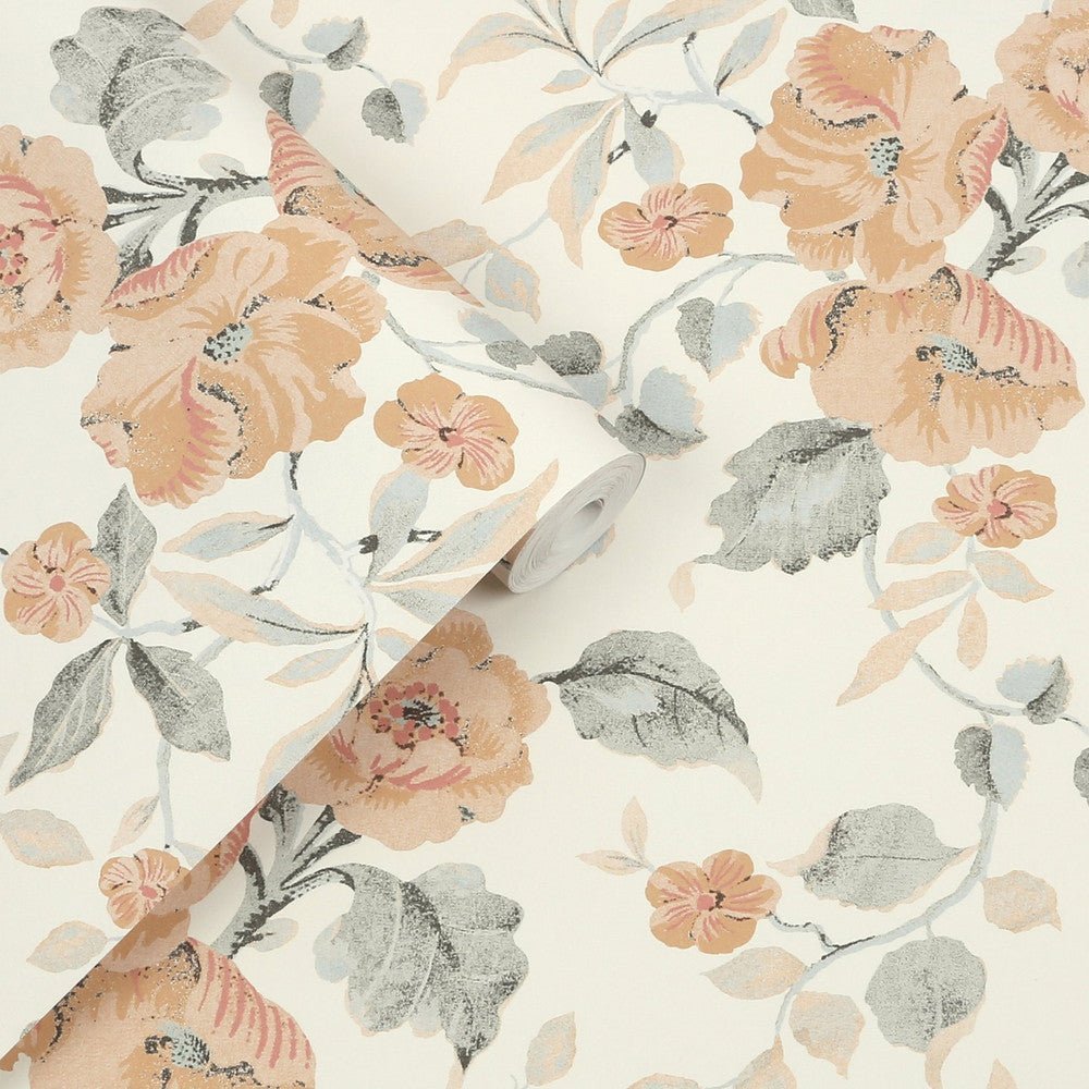 Alyworth Trail Wallpaper - Apricot - Laura Ashley - 127397Wallpaper199