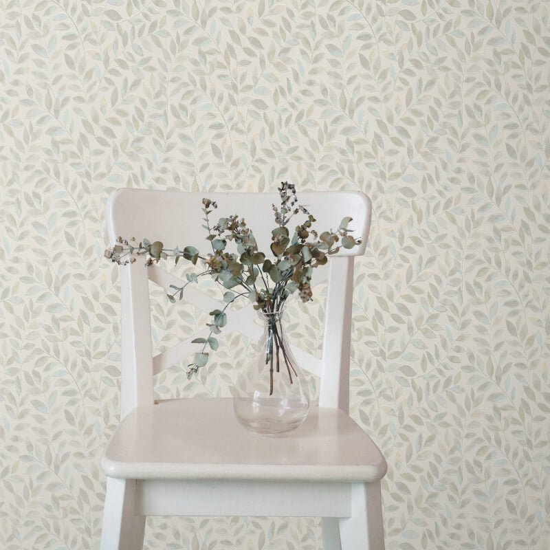 Ameroso Leaf Metallic Wallpaper - Beige - Erismann - 10462 - 02Wallpaper199