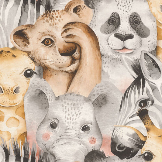 Animal Friends Bambino Wallpaper - Multi - Rasch - 252521Wallpaper199