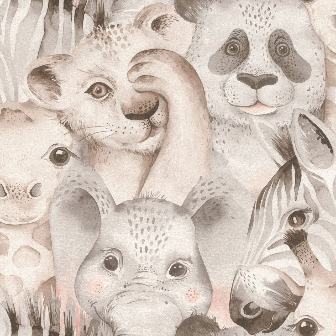 Animal Friends Bambino Wallpaper - Neutral - Rasch - 252538Wallpaper199