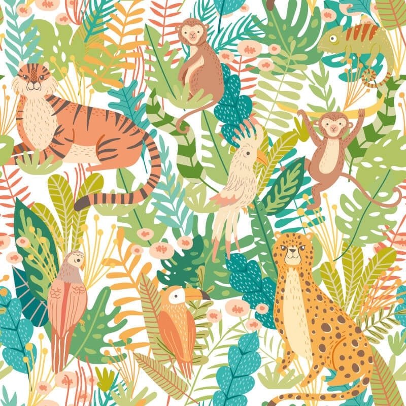 Animal Kingdom Wallpaper - Apple Riot - Hoopla Walls - HWA1274WWallpaper199