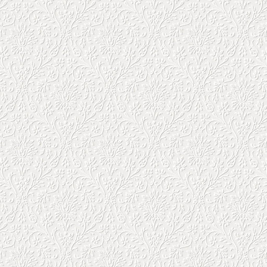 Annecy Paintable Wallpaper - White - Laura Ashley - 113418Wallpaper199