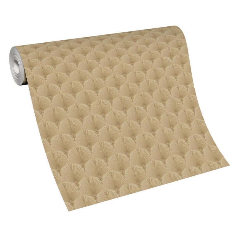 Antionette Fan Metallic Wallpaper - Gold - Erismann - 10346 - 30Wallpaper199