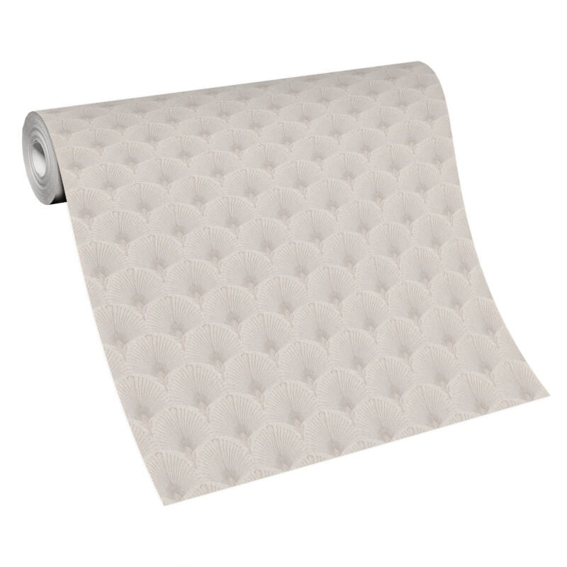 Antionette Fan Metallic Wallpaper - Taupe - Erismann - 10346 - 37Wallpaper199