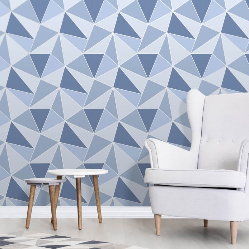 Apex Geo Wallpaper - Blue - Fine Décor - FD41992Wallpaper199