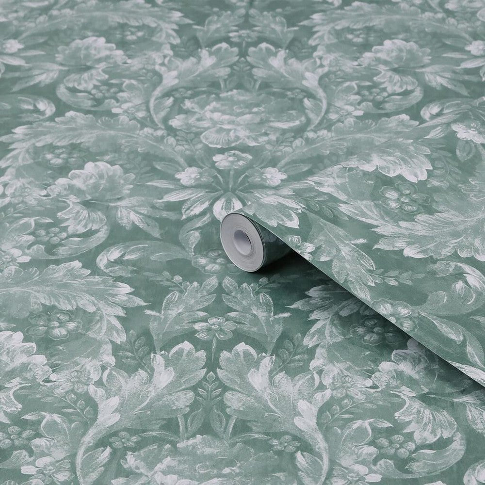 Apolline Wallpaper - Jade Green - Laura Ashley - 119842Wallpaper199