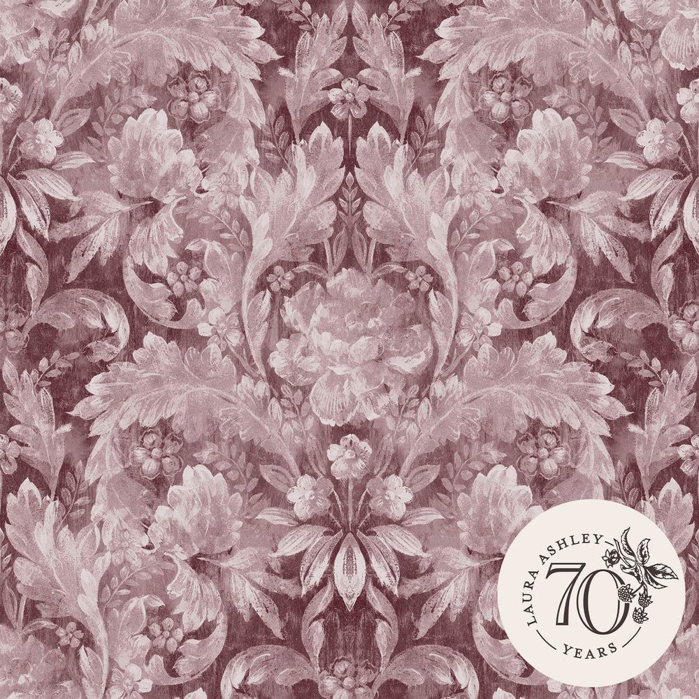 Apolline Wallpaper - Pale Blackberry - Laura Ashley - 121085Wallpaper199