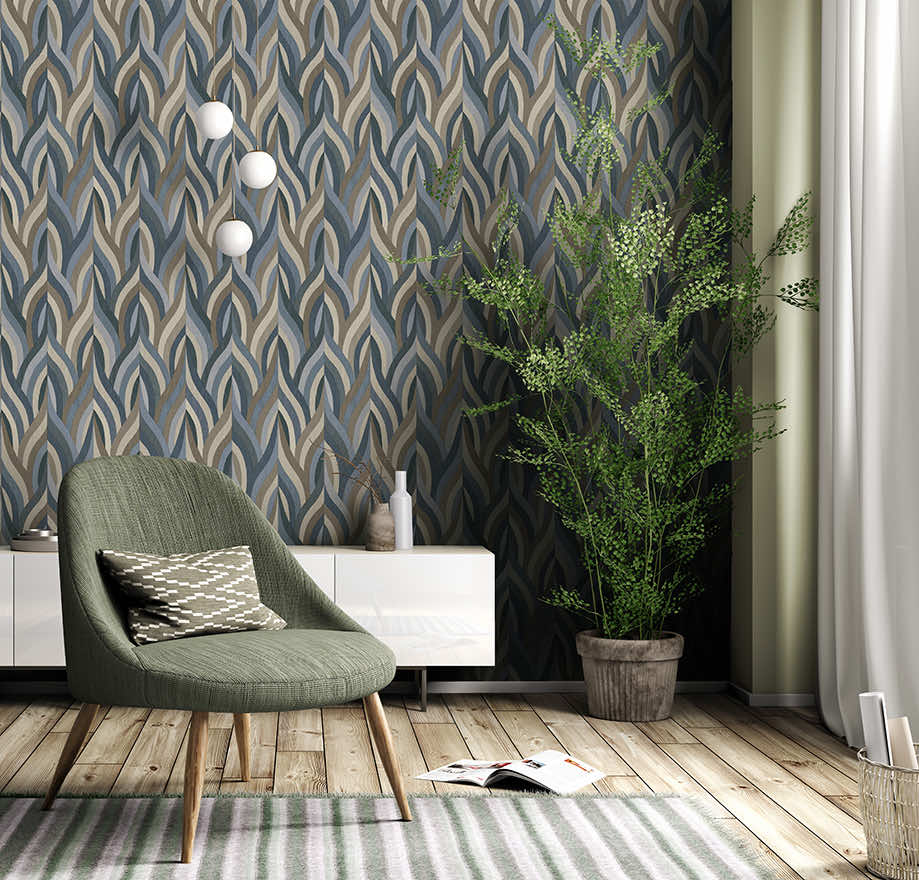 Arabesque Wallpaper - Blue - Holden Décor - 36372Wallpaper199