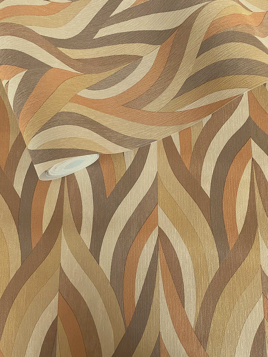 Arabesque Wallpaper - Orange / Mocha - Holden Décor - 36373Wallpaper199