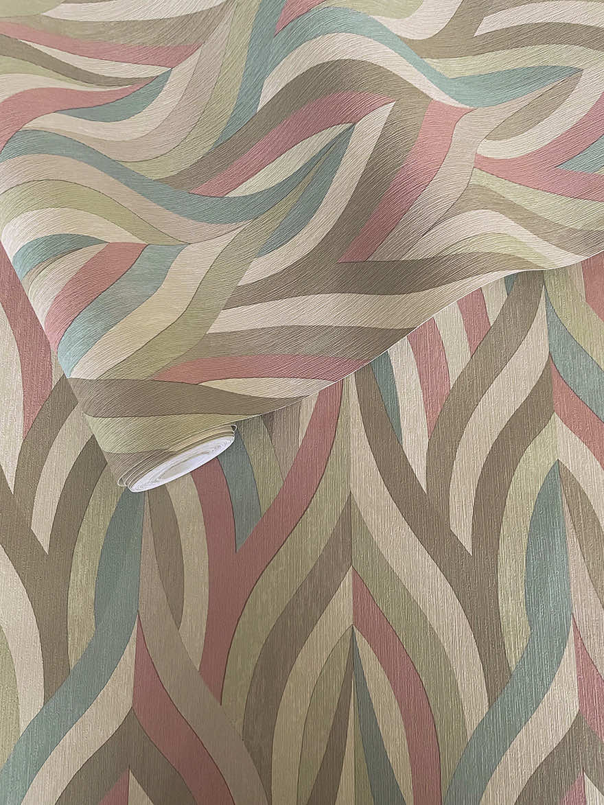 Arabesque Wallpaper - Red / Teal - Holden Décor - 36374Wallpaper199