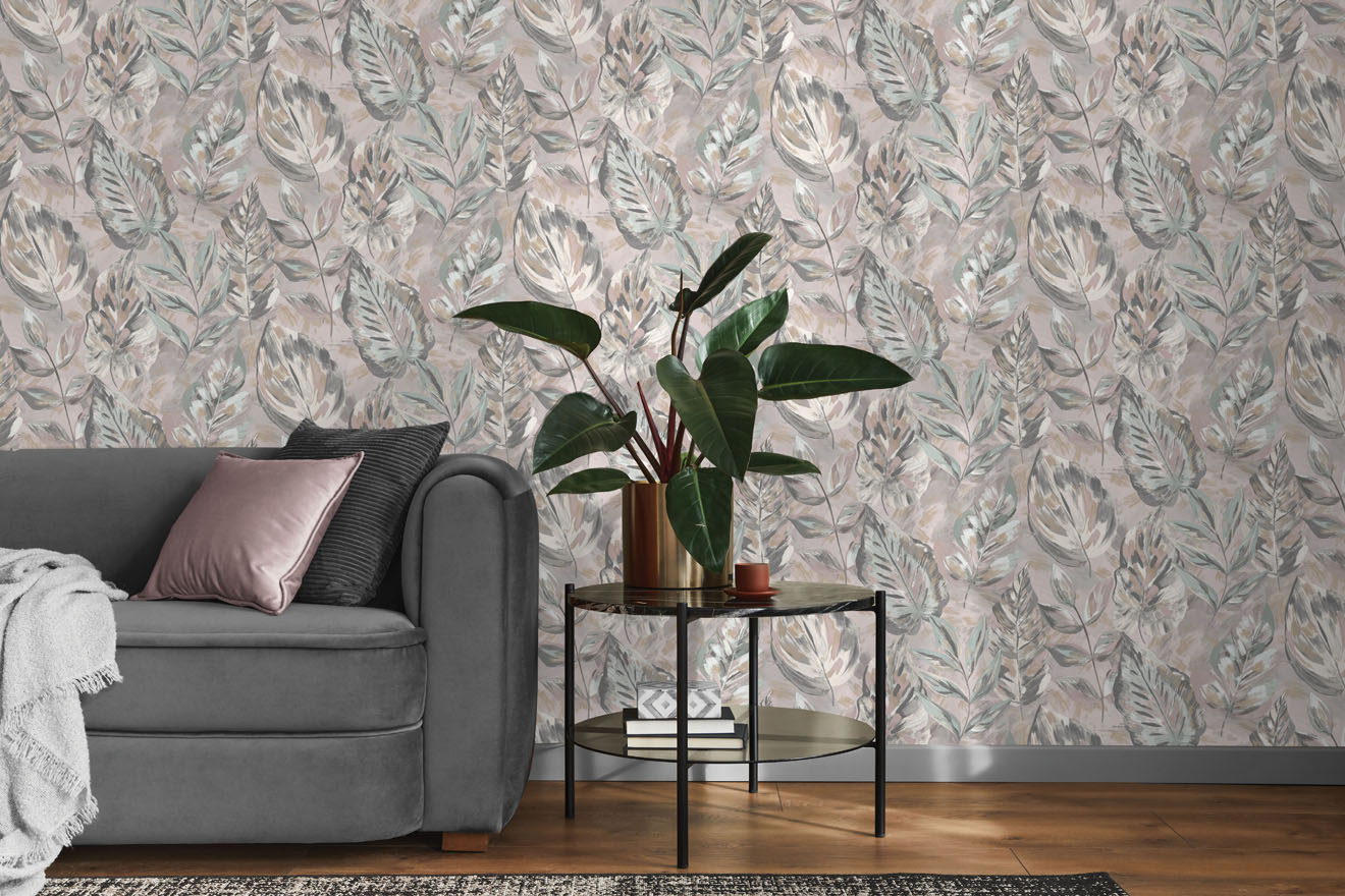 Aralia Wallpaper - Pink - Holden Décor - 36113Wallpaper199