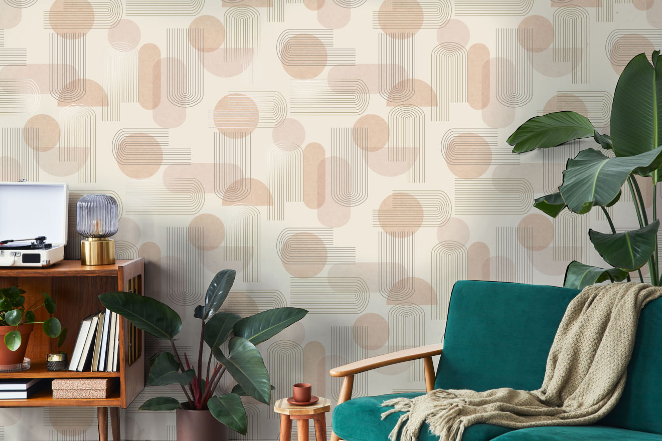 Arch Geo Wallpaper - Orange - Holden Décor - 13092Wallpaper199