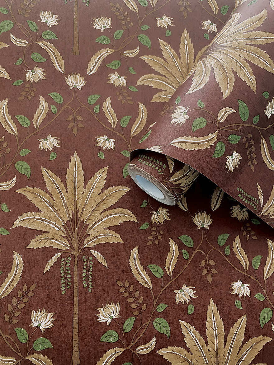 Ariara Wallpaper - Maroon - Holden Décor - 91792Wallpaper199