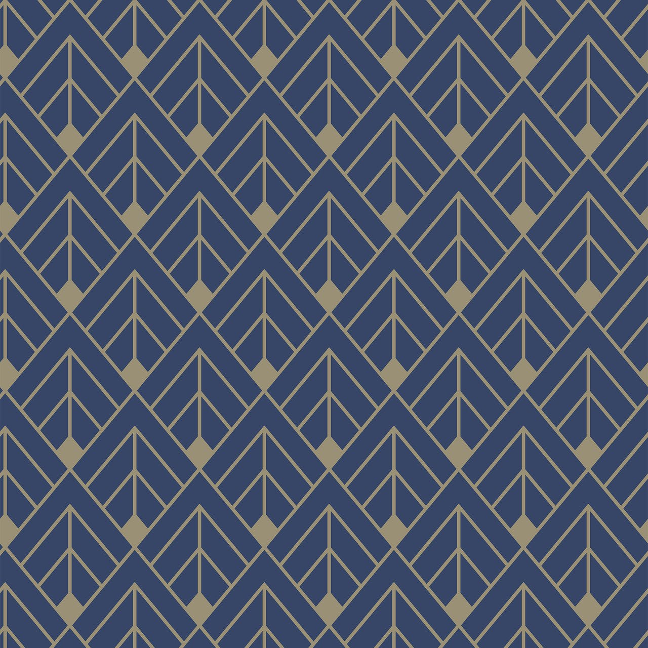 Art Deco Glitter Portfolio Wallpaper - Navy & Gold - Rasch - 305517Wallpaper199