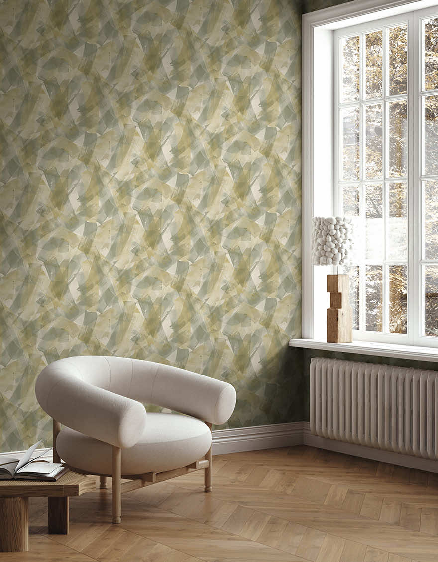 Artistry Wallpaper - Green / Beige - Holden Décor - 36322Wallpaper199