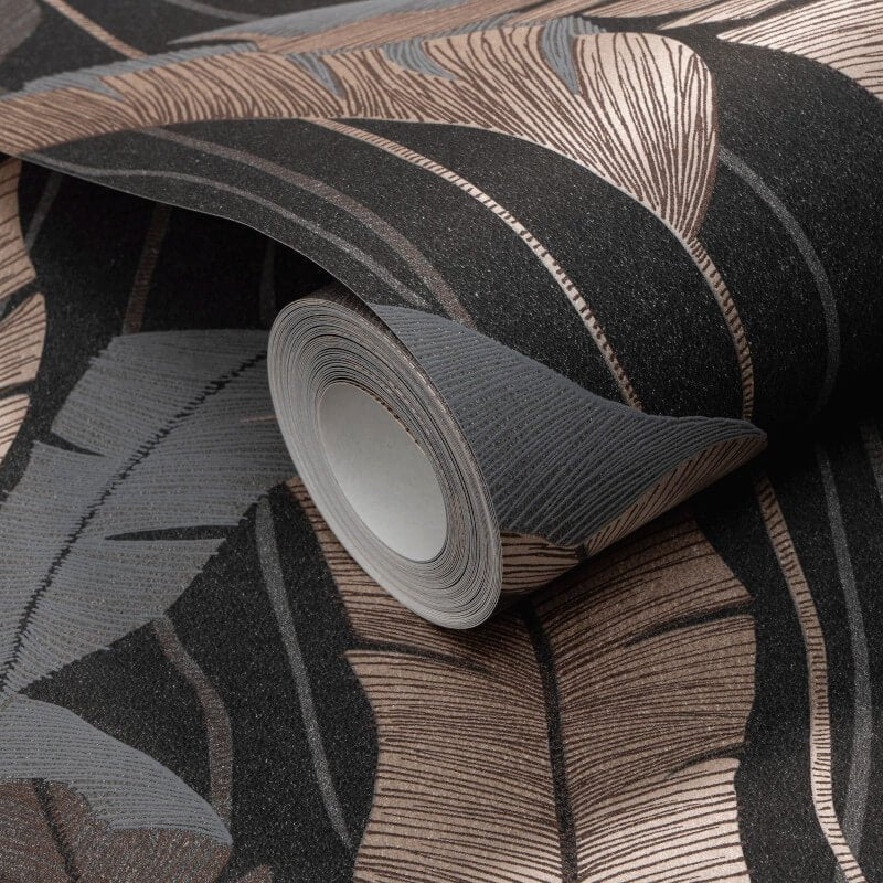 Arwen Delicate Feather Metallic Wallpaper - Brown - Erismann - 10344 - 47Wallpaper199