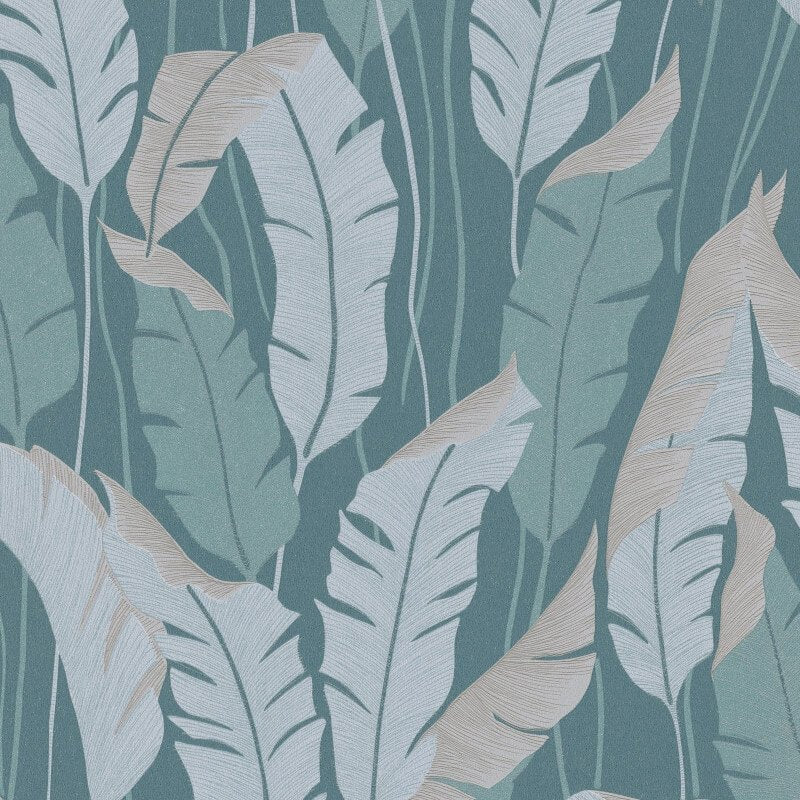 Arwen Delicate Feather Metallic Wallpaper - Green - Erismann - 10344 - 19Wallpaper199