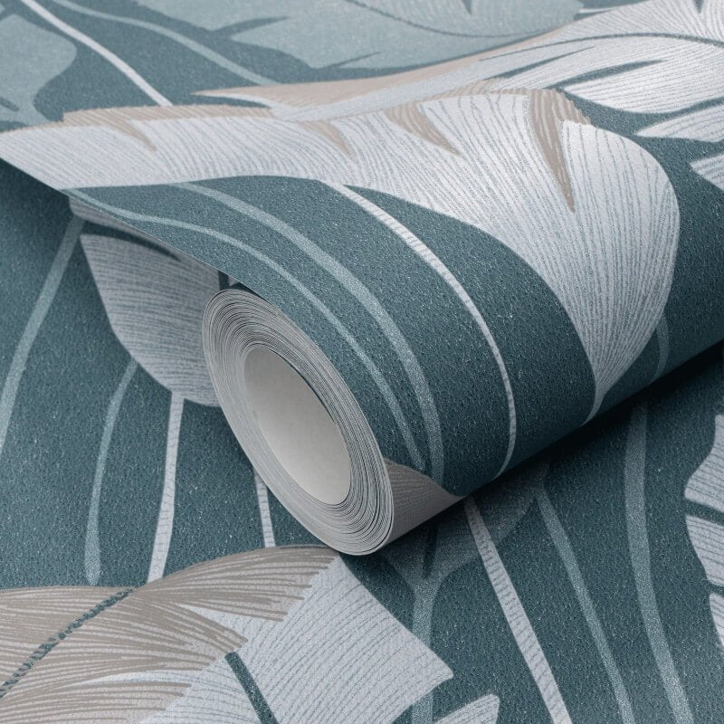 Arwen Delicate Feather Metallic Wallpaper - Green - Erismann - 10344 - 19Wallpaper199