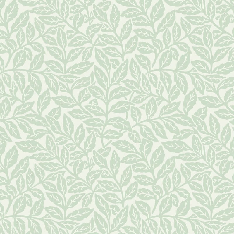 Ash Branch Floral Wallpaper - Light Moss - Crown - M1179Wallpaper199