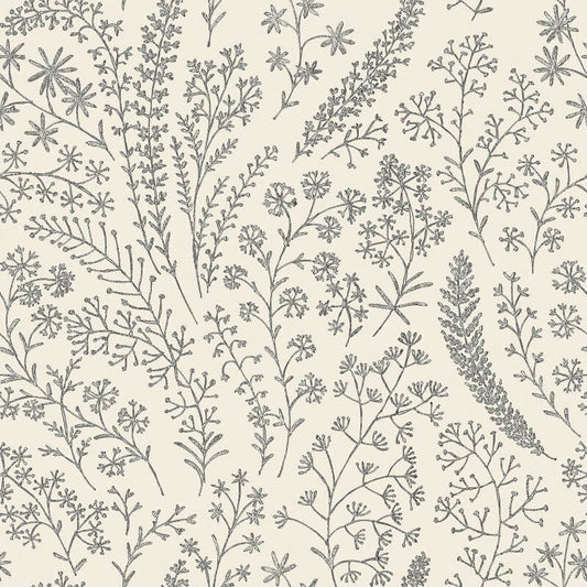 Asperia Astrid Trail Wallpaper - Cream/Navy - Grandeco - A58701Wallpaper199