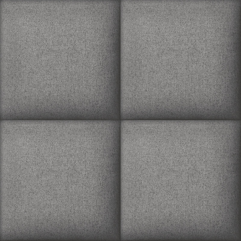 Asperia Hektor Fabric Block Wallpaper - Grey - Grandeco - A60101Wallpaper199