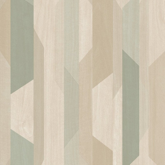 Asperia Kiruna Geometric Wallpaper - Green/Beige - Grandeco - A57001Wallpaper199