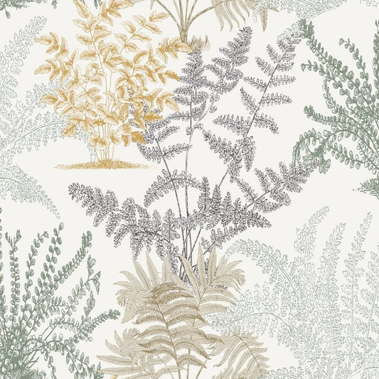 Asperia Lima Leaf Wallpaper - Cream Multi - Grandeco - A57101Wallpaper199