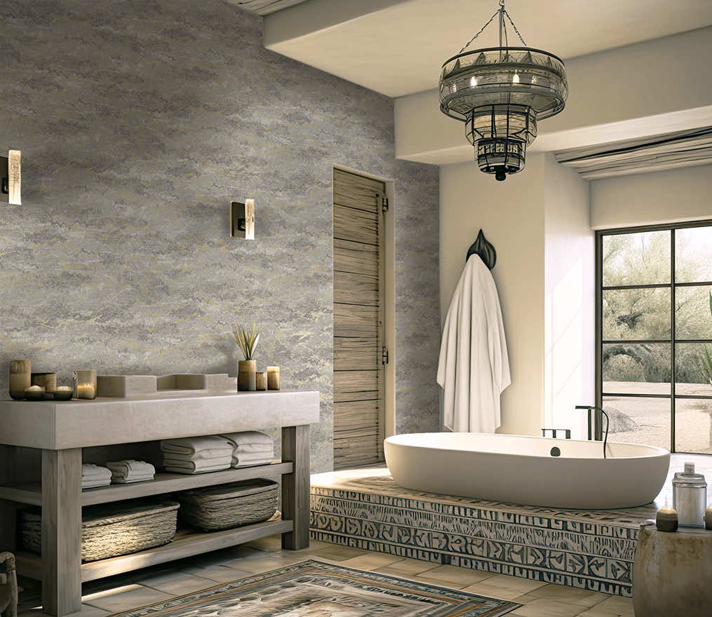 Atlas Wallpaper - Steel Grey - Holden Décor - 66072Wallpaper199