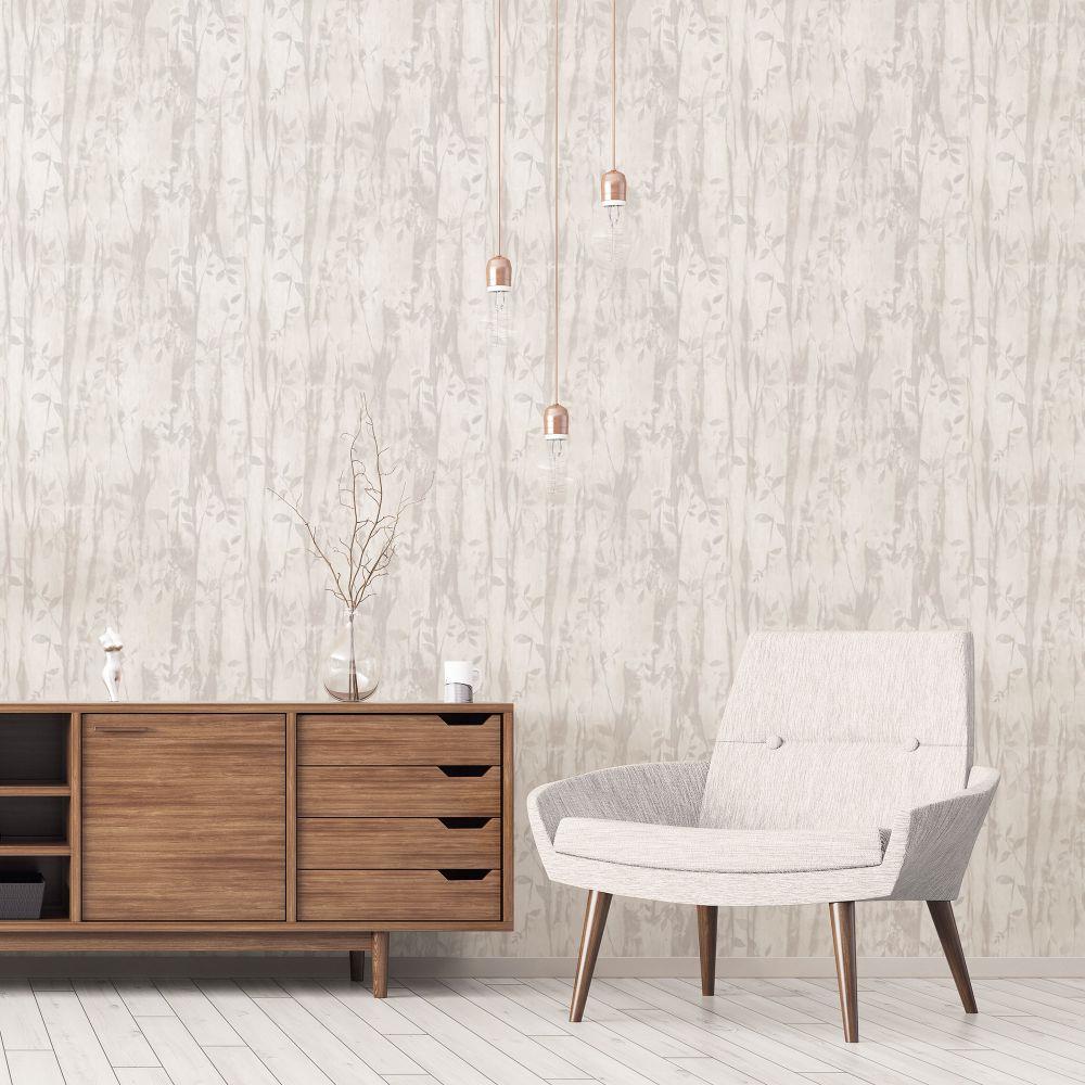 Atmosphere Batik Leaves Wallpaper - Beige - Galerie - G78231Wallpaper199