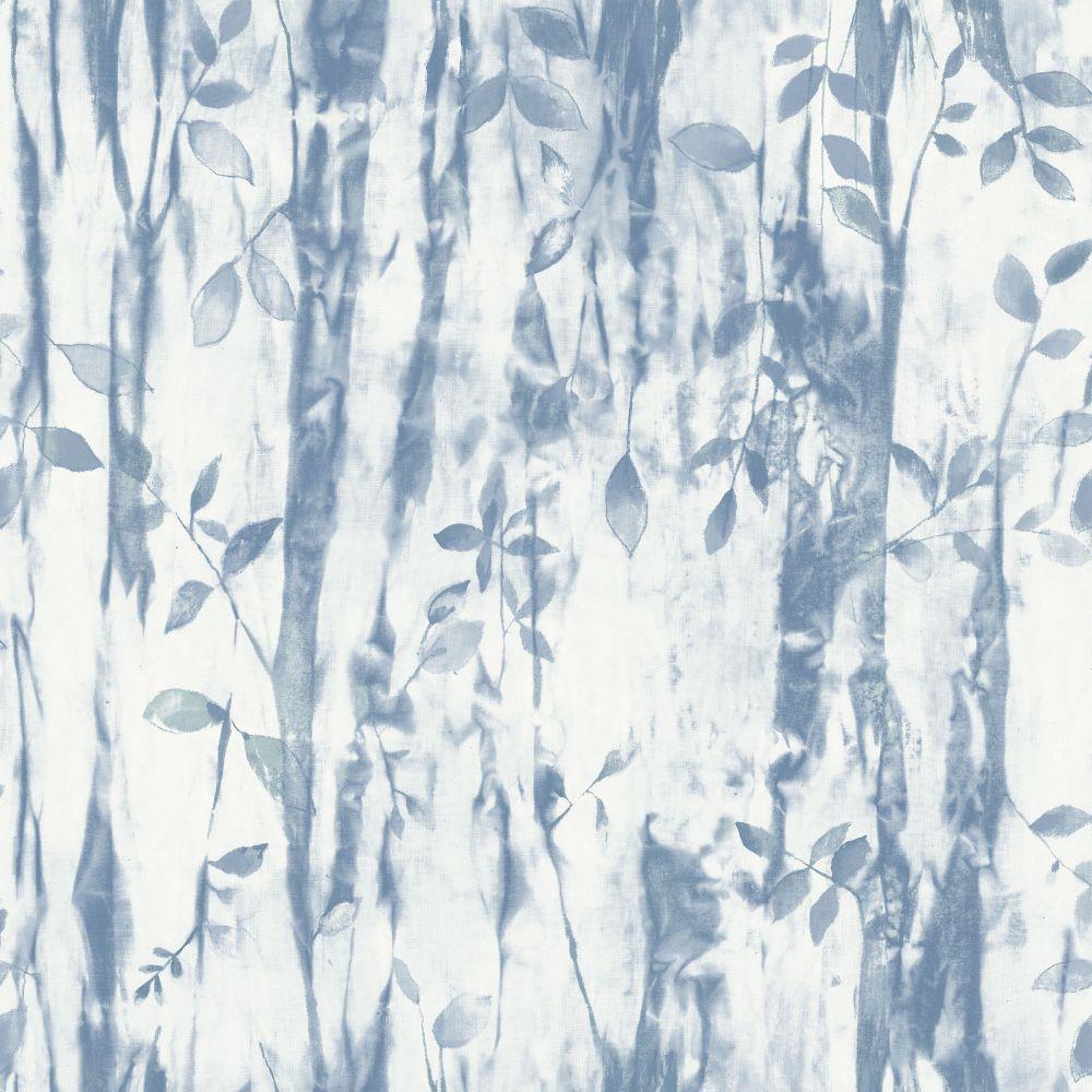 Atmosphere Batik Leaves Wallpaper - Blue - Galerie - G78232Wallpaper199