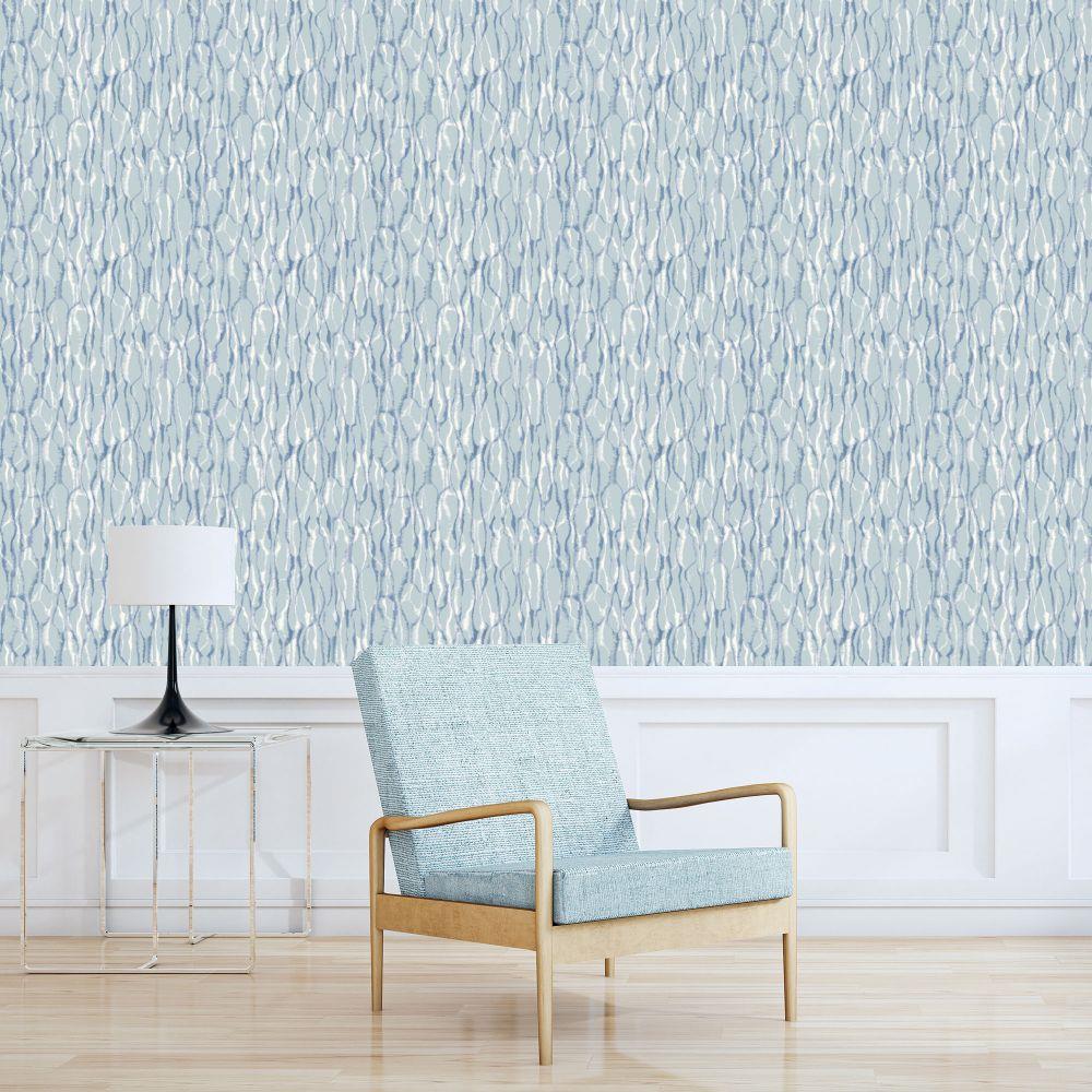 Atmosphere Drizzle Wallpaper - Turquoise - Galerie - G78244Wallpaper199
