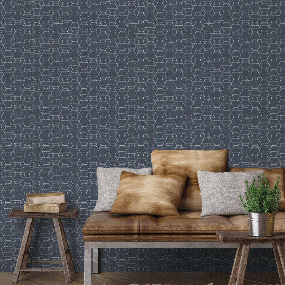Atmosphere Hextex Wallpaper - Blue - Galerie - G78247Wallpaper199