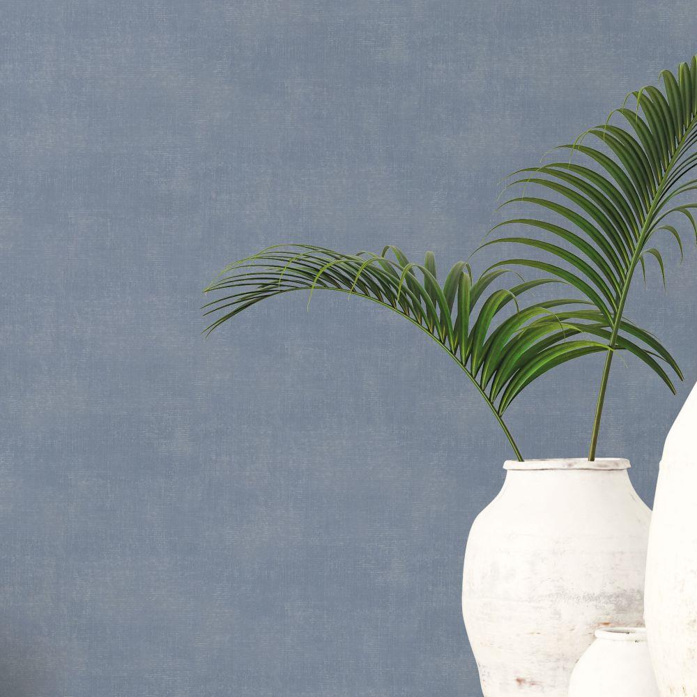Atmosphere Metallic Linen Wallpaper - Blue - Galerie - G78252Wallpaper199