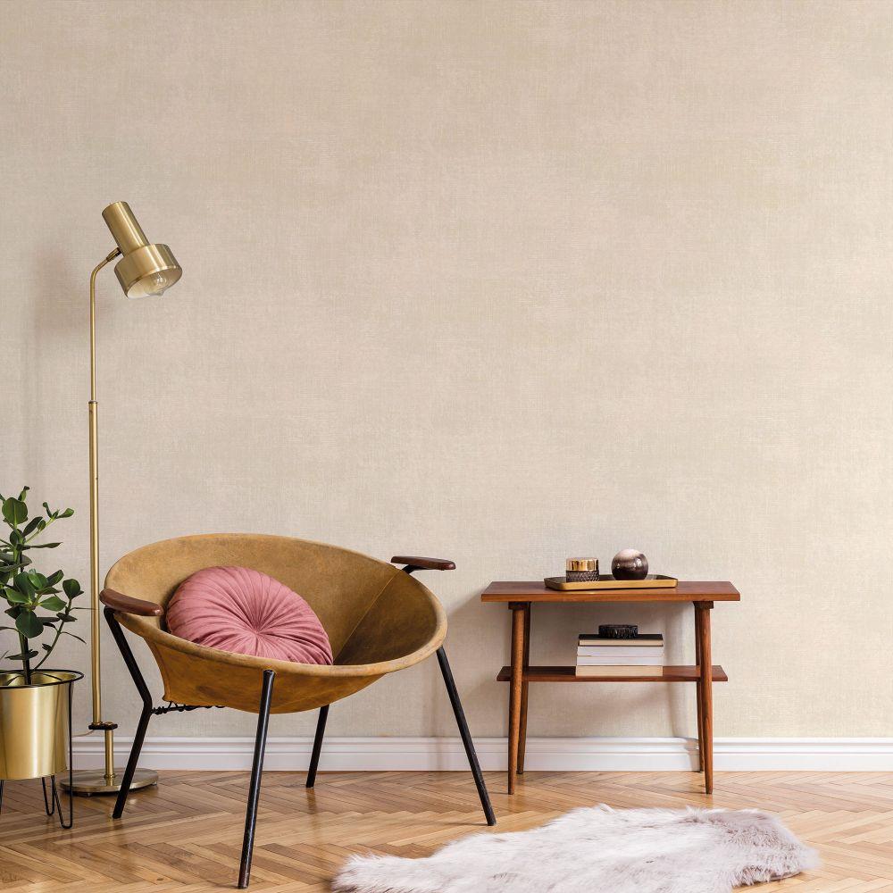 Atmosphere Metallic Linen Wallpaper - Taupe - Galerie - G78256Wallpaper199