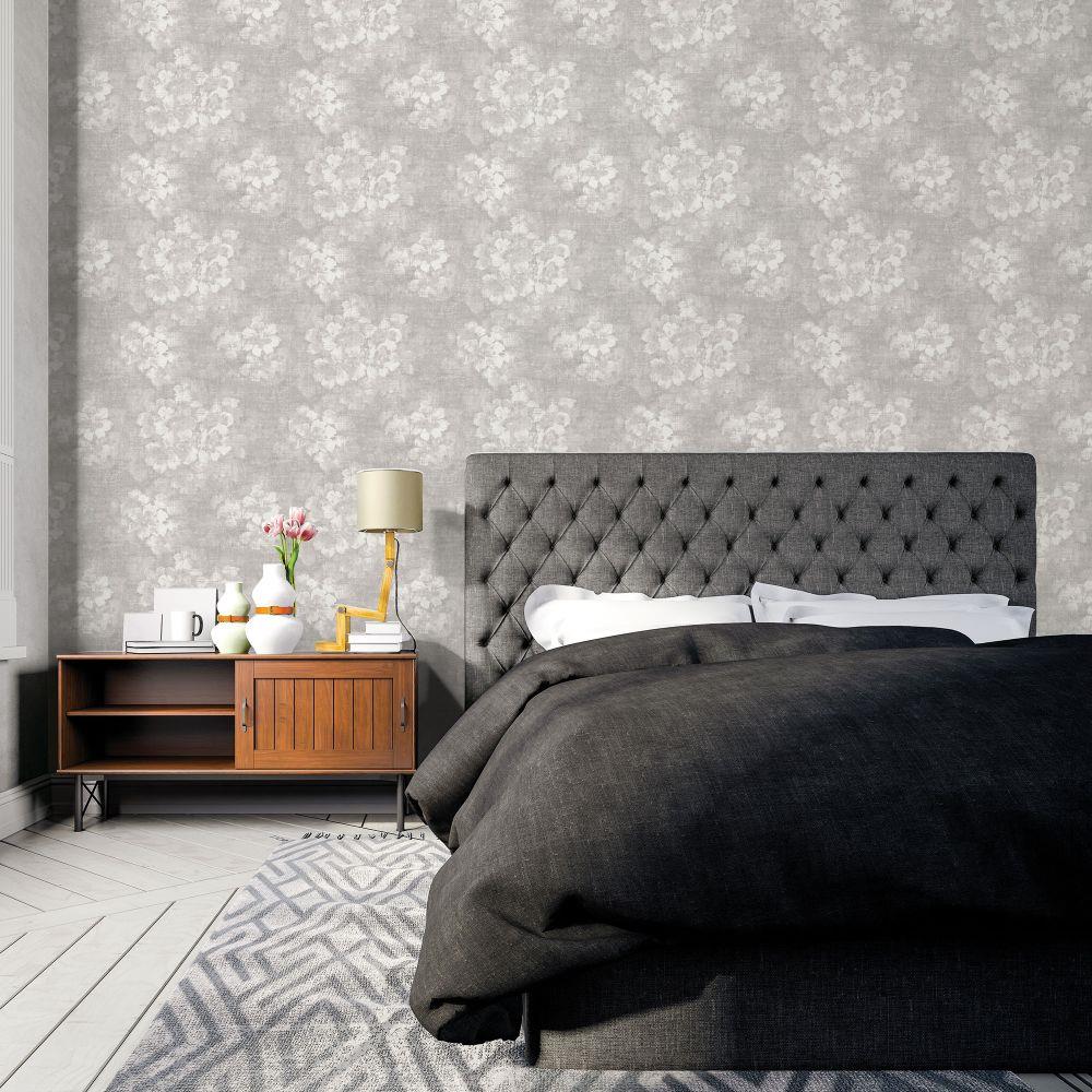 Atmosphere Mystic Floral Wallpaper - Grey - Galerie - G78260Wallpaper199
