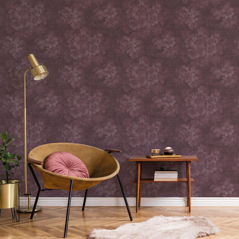 Atmosphere Mystic Floral Wallpaper - Magenta - Galerie - G78261Wallpaper199