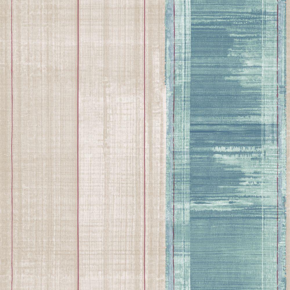 Atmosphere Sublime Stripe Wallpaper - Turquoise / Magenta - Galerie - G78276Wallpaper199