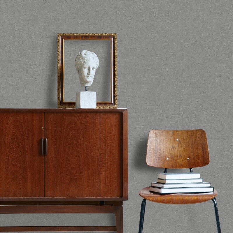 Attitude Casper Plain Texture Wallpaper - Charcoal - Grandeco - A65606Wallpaper199
