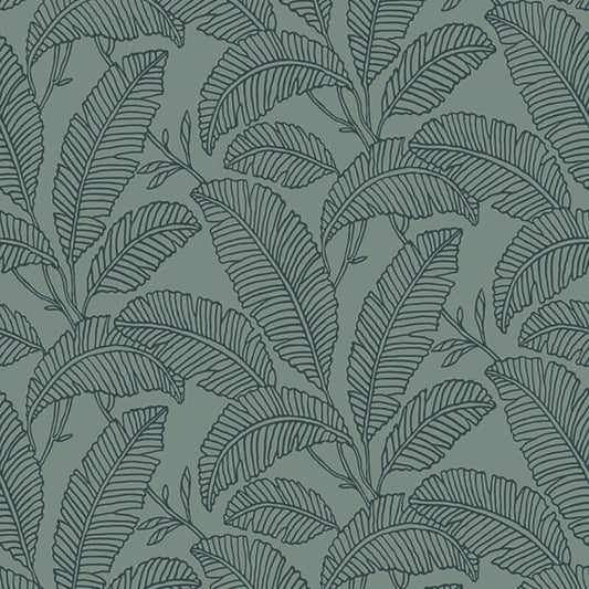 Attitude Faye All Over Leaf Wallpaper - Green - Grandeco - A66401Wallpaper199