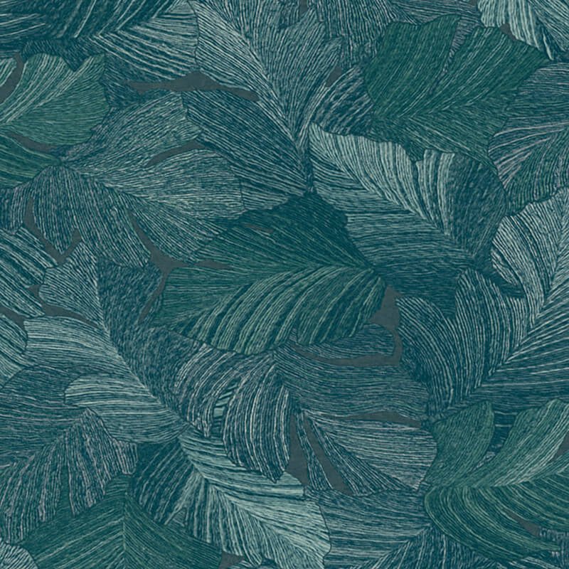 Attitude Organic Leaves Wallpaper - Teal - Grandeco - A66501Wallpaper199