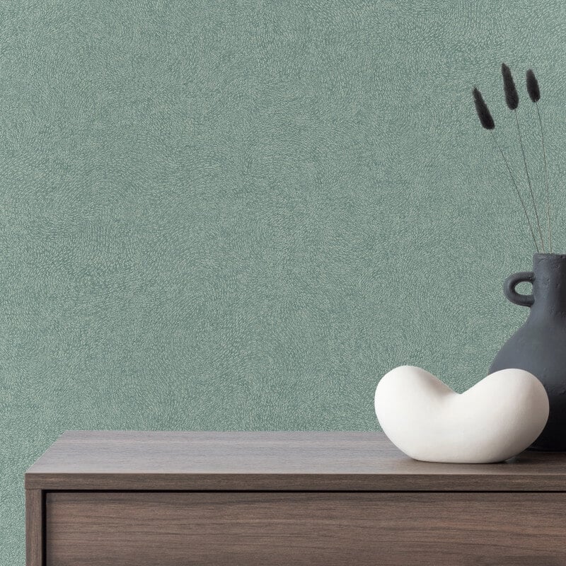 Attitude Santiago Plain Texture Wallpaper - Teal - Grandeco - A67005Wallpaper199