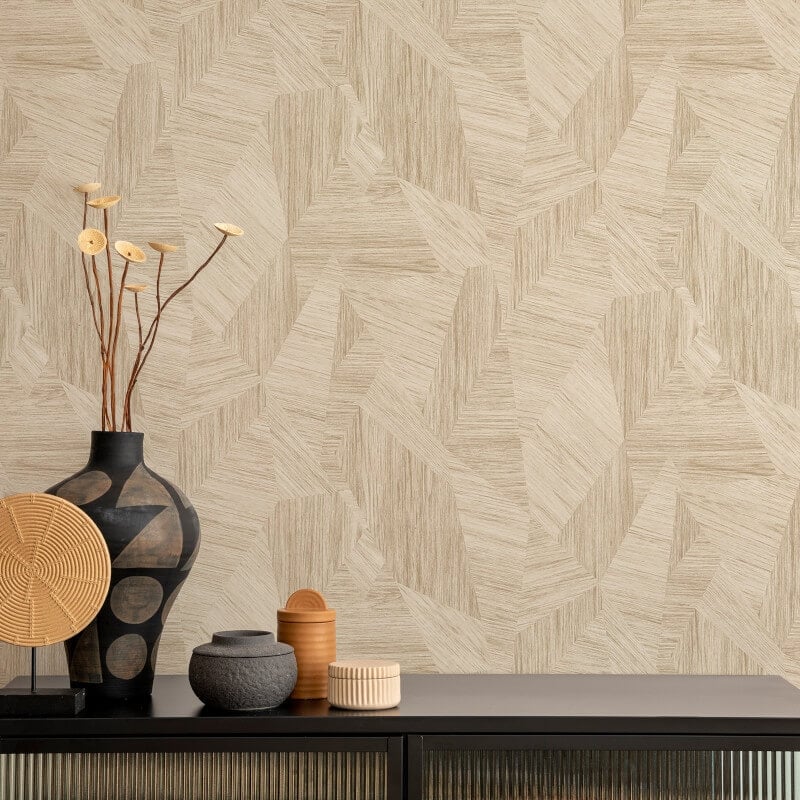 Attitude Talenso Geometric Wallpaper - Taupe - Grandeco - A66601Wallpaper199
