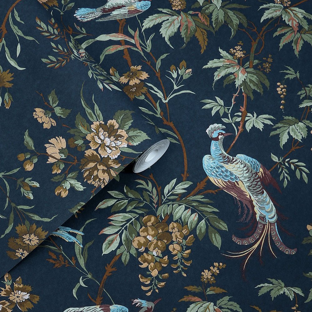 Attleton Wallpaper - Midnight - Laura Ashley - 140316Wallpaper199