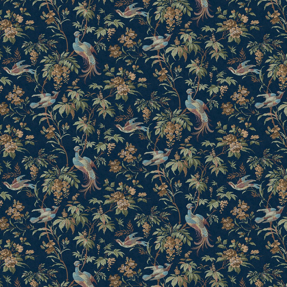 Attleton Wallpaper - Midnight - Laura Ashley - 140316Wallpaper199