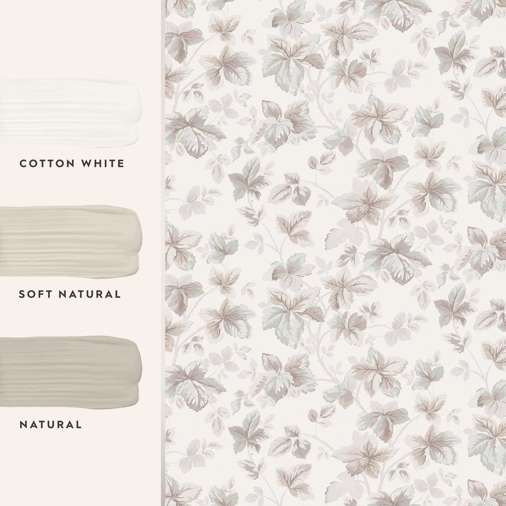 Autumn Leaves Wallpaper - Natural - Laura Ashley - 118481Wallpaper199