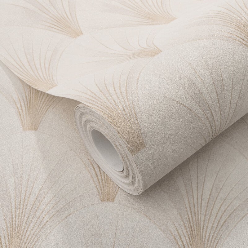 Avantgarde Fan Metallic Wallpaper - Cream/Gold - Elle Decoration - 10451 - 14Wallpaper199