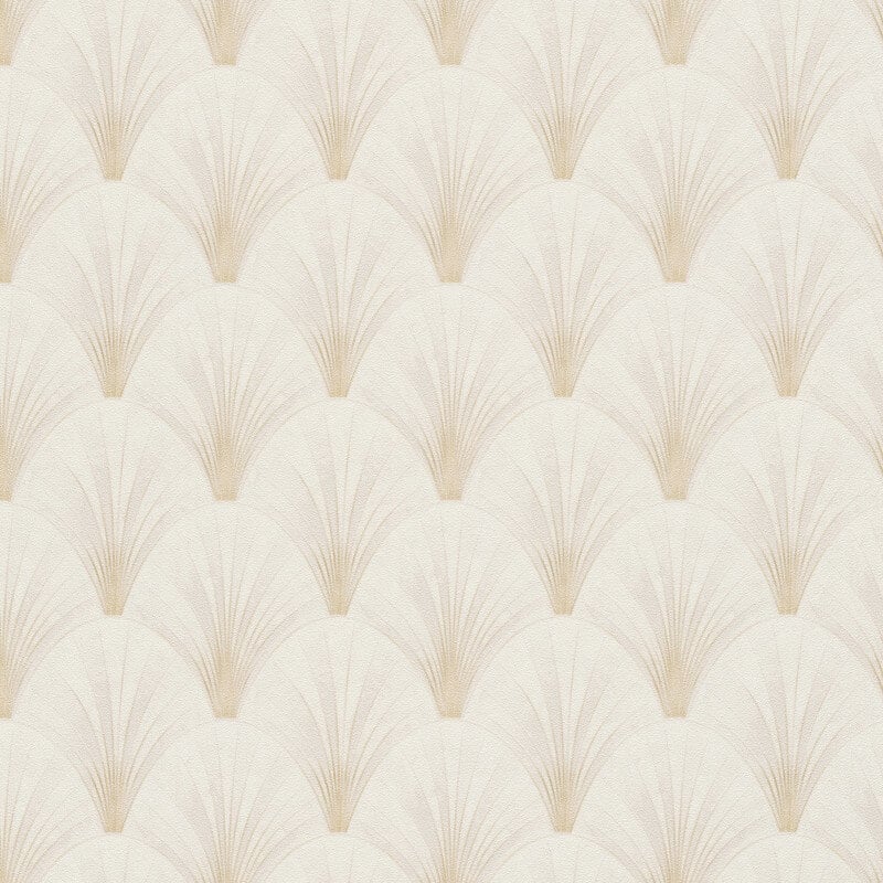 Avantgarde Fan Metallic Wallpaper - Cream/Gold - Elle Decoration - 10451 - 14Wallpaper199